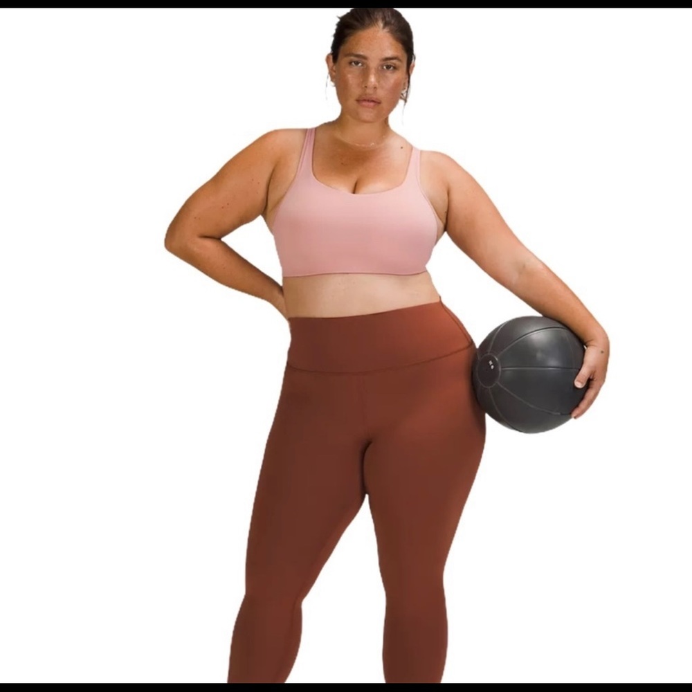 LULULEMON WUNDER TRAIN HR HIGH RISE TIGHT LEGGING BURNT ORANGE AZBR PLUS SIZE 20